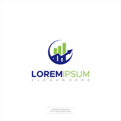 Illustration Vector Finance Logo Accounting modern and elegant style design. business logo design template