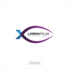 Letter X logo Icon Template Design Vector Illustration