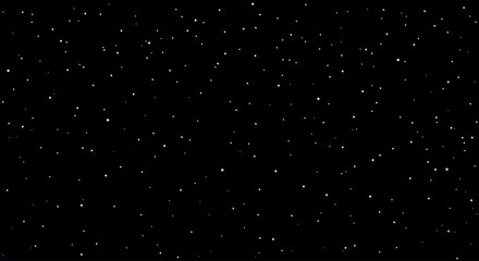 Stars in the night sky. Vector drawing