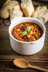 Mexican chili con carne.