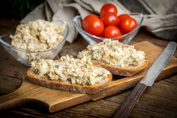 Mackerel fish paste.