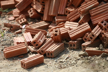 pile of old bricks