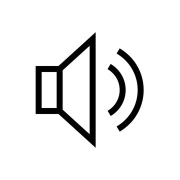 recommend clip art: Sound and Volume outline icon