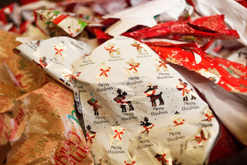 Fototapeta na wymiar Christmas Wrapping Paper.