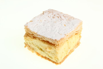 Cream Pie. Two layers of puff pastry filled with whipped cream.