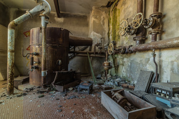 kesselhaus von einer alten fabrik