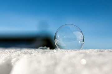 ice bubbles in water