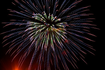 fireworks in the sky