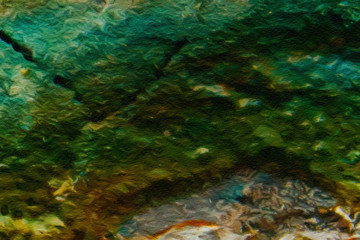 Macro detailed splashes and strokes of oil brush on paper. Simple colorful bright pattern. Old vintage rough texture. HQ design pattern. Shape close up painting.