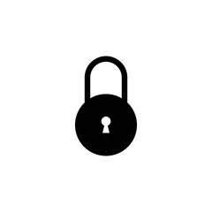 Padlock logo vector template illustration icon