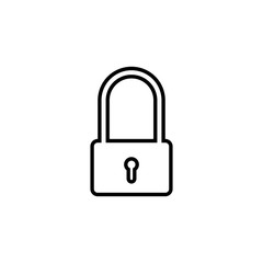Padlock logo vector template illustration icon