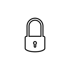 Padlock logo vector template illustration icon