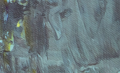 Macro detailed splashes and strokes of oil brush on paper. Simple colorful bright pattern. Old vintage rough texture. HQ design pattern. Shape close up painting.