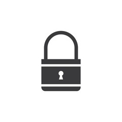 Padlock logo vector template illustration icon