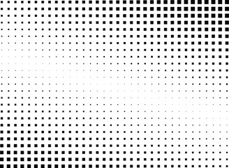 Abstract halftone dotted background. Monochrome grunge pattern with square.  Vector modern pop art texture for posters, sites, cover, business cards, postcards, grunge art, labels layout, stickers.