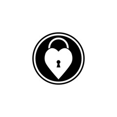 Padlock logo vector template illustration icon