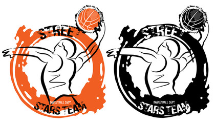 Basketball design. Vector illustration for basketball club.