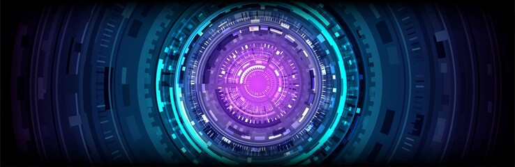 abstract circular technological futuristic background