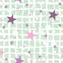 Seamless Abstract Background with stars