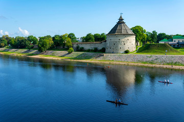 Pskov, rowing competitions on the Velikaya river