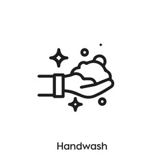 hand wash icon vector . hand wash symbol sign