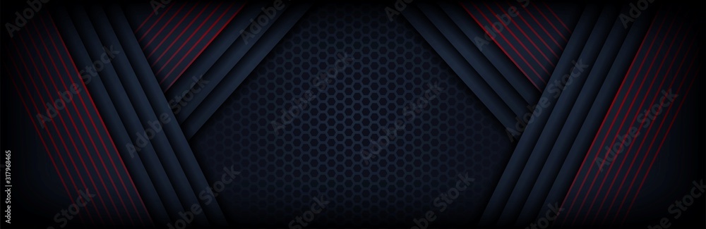 Poster abstract dark gray background with red line background