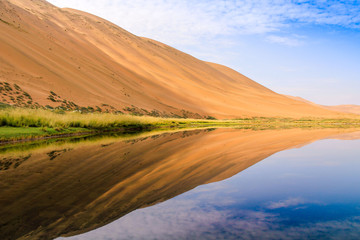 Badain Jaran Desert, desert, Inner Mongolia,  the third  largest desert in China, with the tallest...