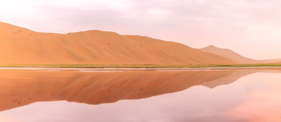 Badain Jaran Desert, desert, Inner Mongolia,  the third  largest desert in China, with the tallest...