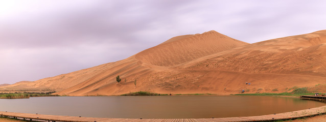 Badain Jaran Desert, desert, Inner Mongolia,  the third  largest desert in China, with the tallest...