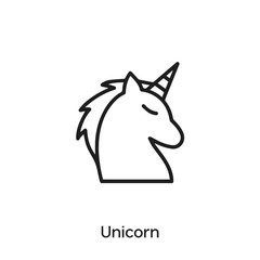 unicorn icon vector . umicorn symbol sign