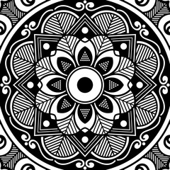 Mandala decorative ornament. Can be used for greeting card, phone case print, etc. Hand drawn background