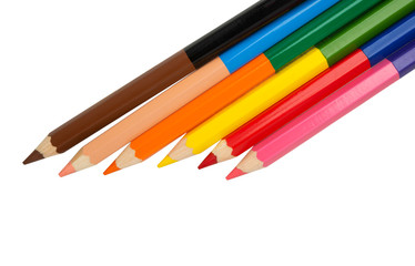 color pencils isolated