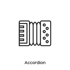 accordion icon vector . accordion symbol sign