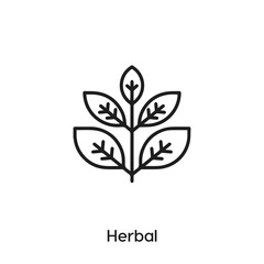 herbal icon vector. herbal symbol sign