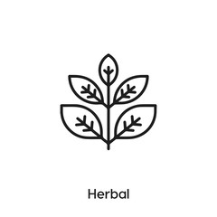 herbal icon vector. herbal symbol sign
