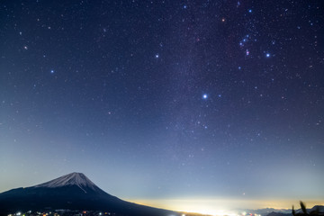 富士山と長寿の星、カノープス