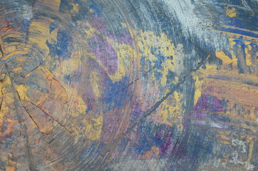 Blue and gold painting
