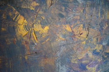 Blue and gold painting