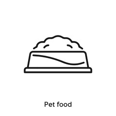 pet food icon vector. pet food icon vector symbol illustration. Modern simple vector icon for your design. pet food icon vector.	