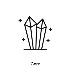 gem icon vector. gem icon vector symbol illustration. Modern simple vector icon for your design. gem icon vector.	