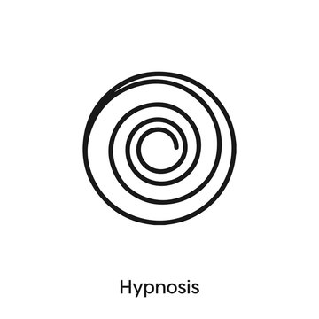 hypnosis icon vector. hypnosis icon vector symbol illustration. Modern simple vector icon for your design. hypnosis icon vector.	