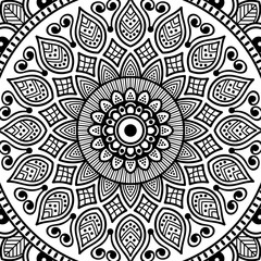 Mandala decorative ornament. Can be used for greeting card, phone case print, etc. Hand drawn background