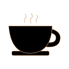 Cup in Flat design style. illustration