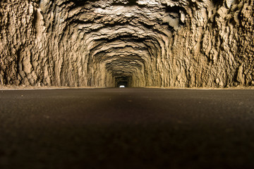 Tunnel on the way to Punta de Teno on Tenerife