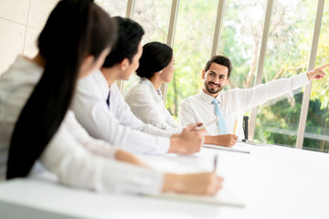 Group of Company Employees Plan their Business Strategy