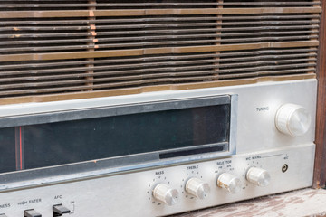 radio receiver that is analog system  Used for listening to music programs and news information via frequency bands.