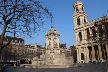 Fototapeta premium fontaine place saint sulpice