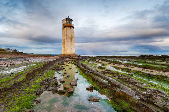 Moody skies over Southerness lighthouse