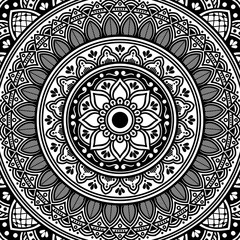 Mandala decorative ornament. Can be used for greeting card, phone case print, etc. Hand drawn background