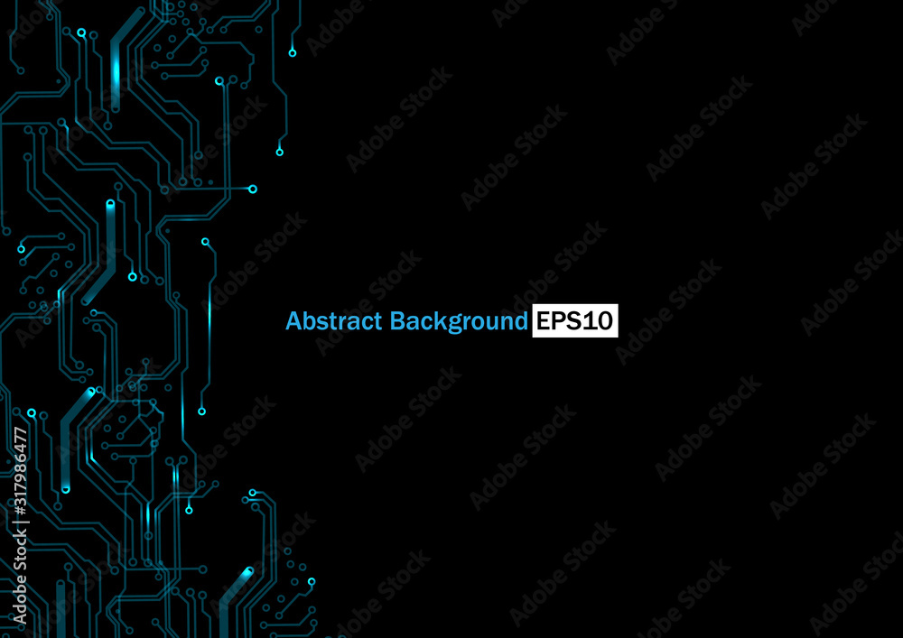 Poster abstract circuit board technology concept design. circuit concept vector background.illustration vec